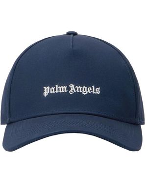 Palm Angels Accessoires ,Blauw ,Classic Logo Cap