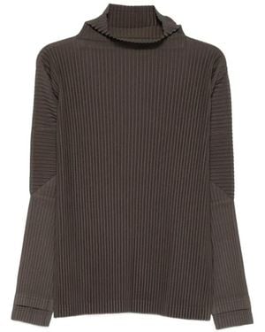 Issey Miyake Truien & Vesten ,Groen ,T-Shirt - Bruin