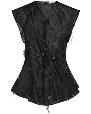 GIUSEPPE DI MORABITO Tops ,Zwart ,Mouwloze Top