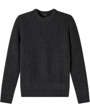 A.P.C. Round-Neck Knitwear - Negro