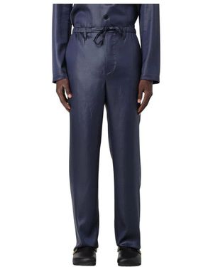 Nanushka Straight Trousers - Blue
