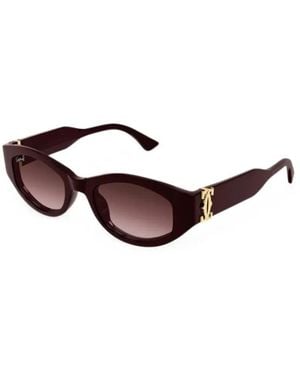 Cartier Cat Eye Sonnenbrille - Braun