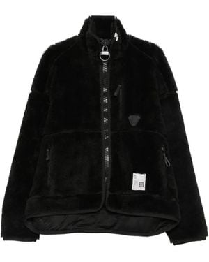 Maison Mihara Yasuhiro J17Bl751 Faux Shearling Jas - Zwart