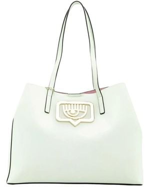 Chiara Ferragni Tote Bags - Wit