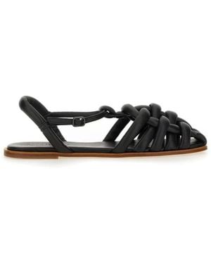 Hereu Flat Sandals - Negro