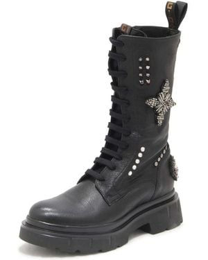 GIO+ Lace-Up Boots - Black