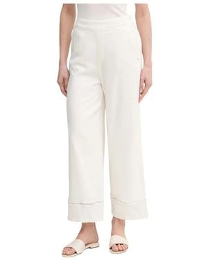 DKNY Broeken ,Katoen Wijde Broek - Wit