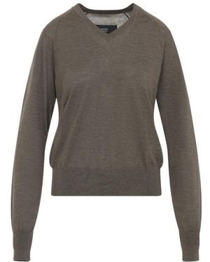 Phoebe Philo V-Neck Knitwear - Grey