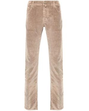 Jacob Cohen Slim-Fit Trousers - Natural