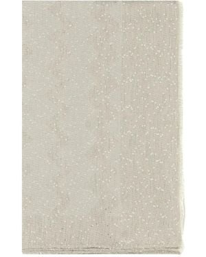 Missoni Accessoires ,Grijs ,Leer Geborduurde Sjaal Van Acrylmix - Naturel