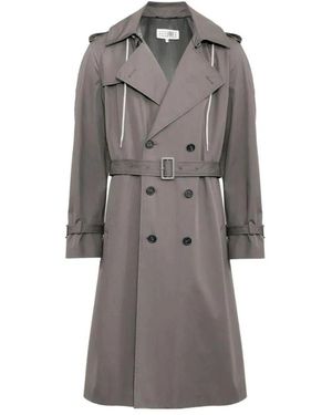 MM6 by Maison Margiela Trench Coats - Grey