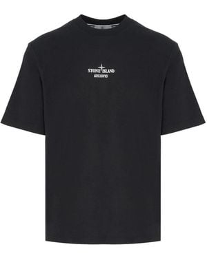 Stone Island T-Shirts - Black