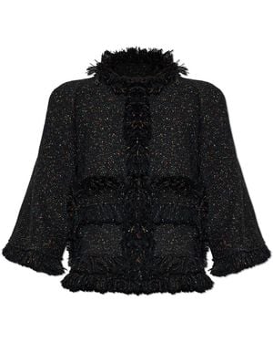 Sacai Tweed Jackets - Nero