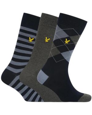 Lyle & Scott Ondergoed ,Veelkleurig ,Katoen Sokken - Zwart