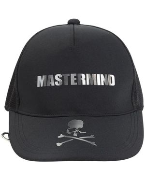 MASTERMIND WORLD Accessoires ,Zwart ,Polyester 3D Holographic Logo Cap