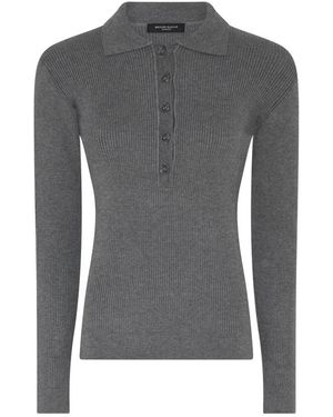 Bruuns Bazaar Anemonebbvalea Knit Polo - Grijs