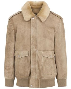 Prada Leather Jackets - Natural
