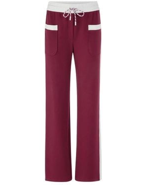 Marc Cain Straight Trousers - Red