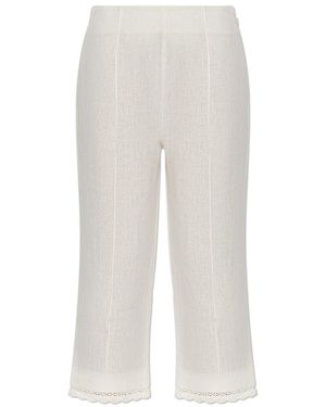 Posse Broeken ,Linnen Effi Pants - Wit