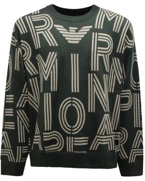 Armani Round-Neck Knitwear - Green