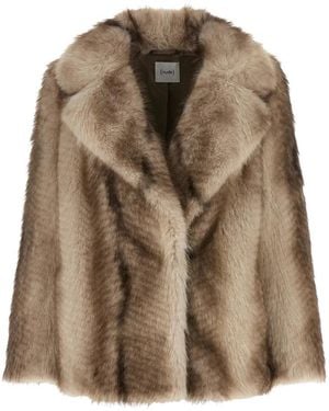 Nude Faux Fur & Shearling Jackets - Brown