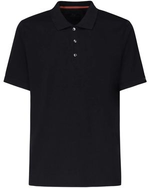 Fay Schwarze Polo Style T-Shirts Und Polos
