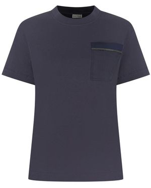 Brunello Cucinelli T-Shirts - Azul