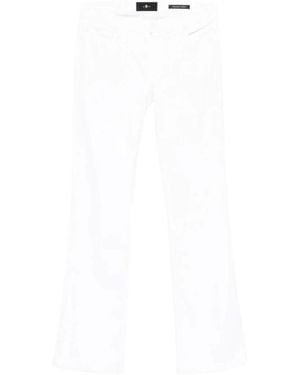 7 For All Mankind Flared Jeans - Blanc