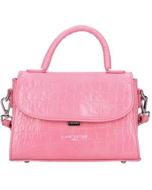 Lancaster Exotic Croco Schultertasche - Pink