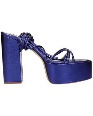 Paris Texas High Heel Sandals - Blue