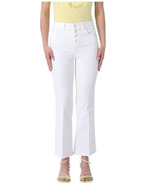 Liu Jo Cropped Trousers - White