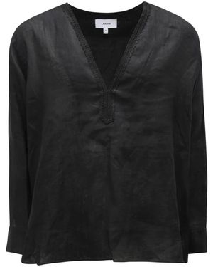 Lardini Long Sleeve T-Shirts - Black