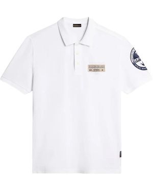 Napapijri Polo-Shirt Mit Kurzen Ärmeln - Weiß