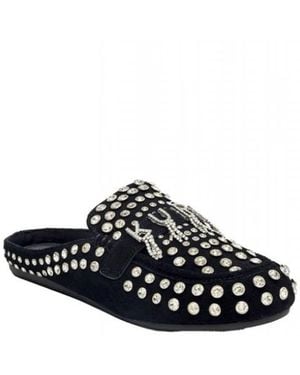 Kurt Geiger Schoenen ,Zwart ,Suède Kensington Cupsole Mule
