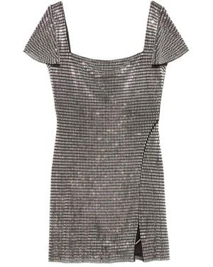 Self-Portrait Short Dresses - Grey