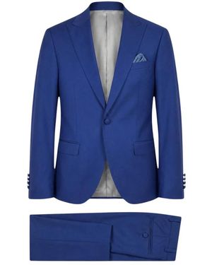 Paoloni Single Breasted Suits - Blue