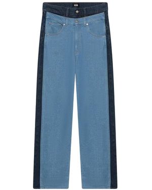 Gcds Straight Jeans - Blu