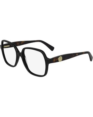 Longchamp Mode Bril Zwarte Frame