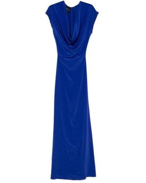 Stephane Rolland Cowl Neck Gown - Blauw