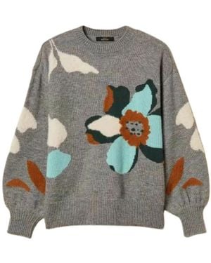Twinset Round-Neck Knitwear - Gris