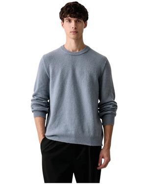 Marc O' Polo Strickpullover Mit Rundhalsausschnitt - Blau