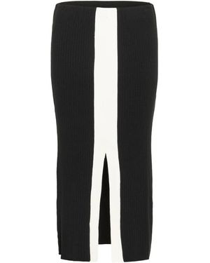 Soaked In Luxury Midi Skirts - Nero