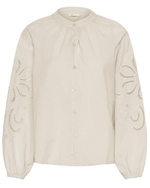 Cream Blouses - White