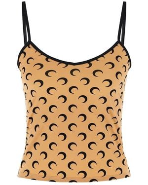 Marine Serre Sleeveless Tops - Marrón