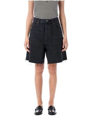 Saint Laurent Denim Shorts - Black