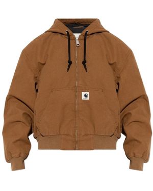 Carhartt Hoodies & Sweatvesten ,Bruin ,Katoen Og Active Sweatshirt