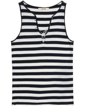 Zadig & Voltaire Tif Cl Voltaire Stripes - Blauw
