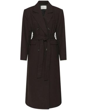 Gestuz Double-Breasted Coats - Negro