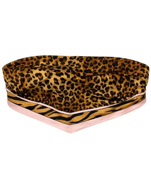 MC2 Saint Barth Badmode ,Veelkleurig ,Bandeau Bikini Top Met Centrale Knoop Op De Rug - Metallic