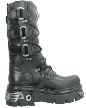 New Rock Lace-Up Boots - Grijs